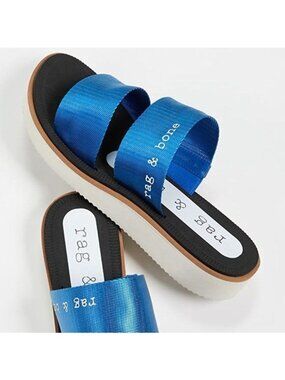 NEW Rag & Bone Slides Sandals Mila Platform Athleisure Casual Comfort Womens 9
